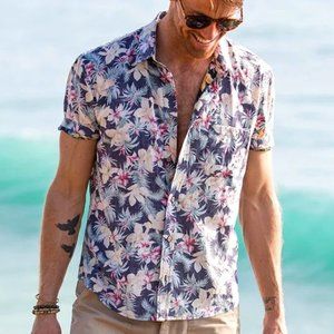 Marine Layer The Komo Hawaiian Woven Hawaiian Pattern size M